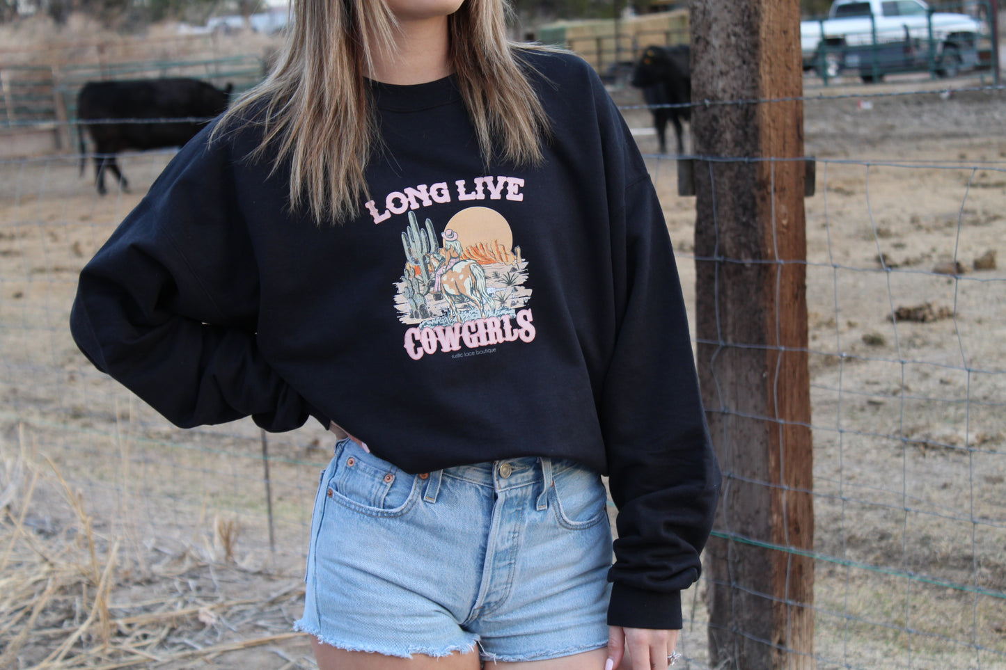 Long Live Cowgirls Crewneck